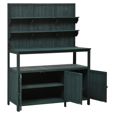 Potting Bench with Hutch