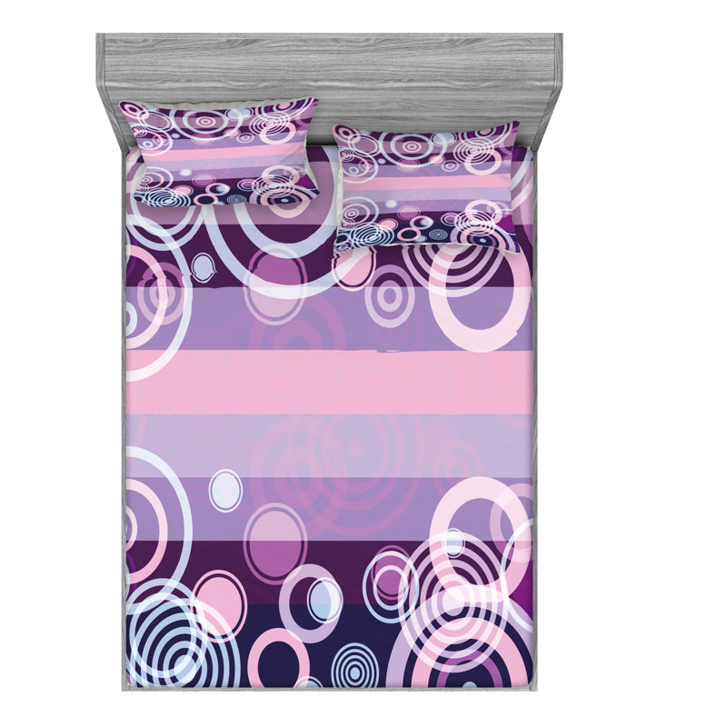 Microfiber Sheet Set, Queen Sheet Set with Fitted Sheet