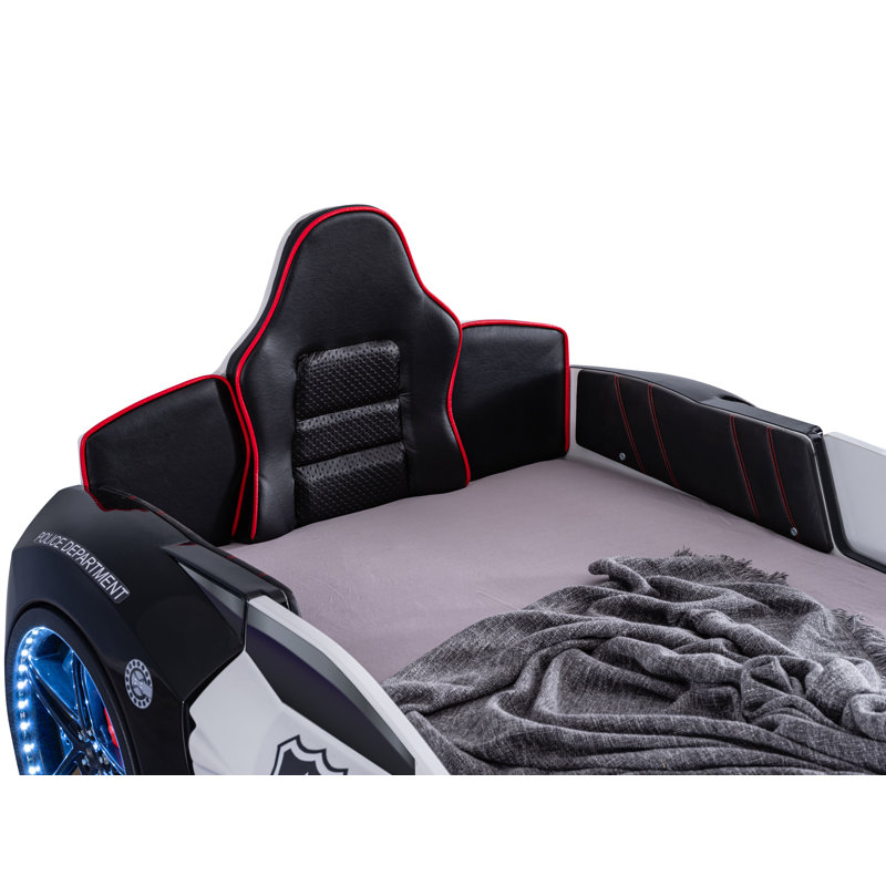 Lunnie Twin Police Car Bed With Lights