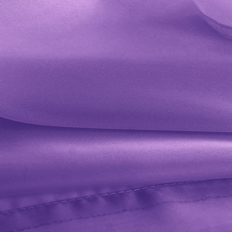 Sheer Window Rod Pocket Curtain Set - 63" Inches Long (2 Panels), Purple