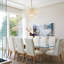 9-Light Cluster Grape Ribbed Glass Chandelier