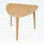 Triangular Wood Table