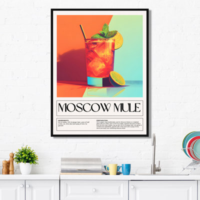 Mule citronnaise sur les rochers - salon d'art mural cocktails