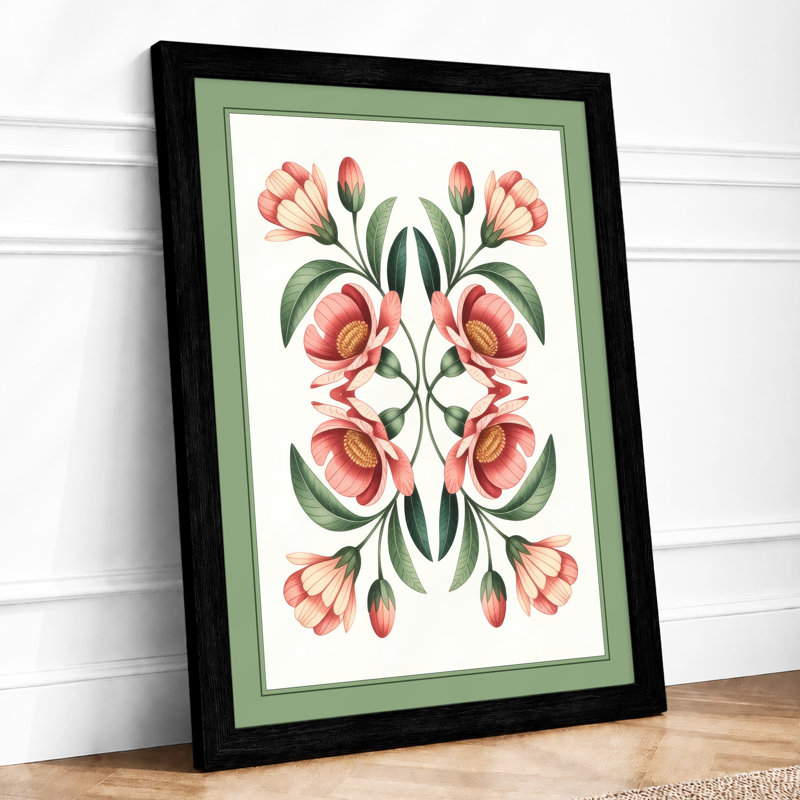 Symmetrical Study Botanical - Print, Black, A3 - 42.0 x 29.7 cm