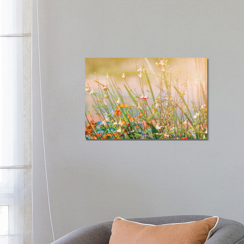 Field Of Flowers by MScottPhotography - Wrapped Canvas Painting