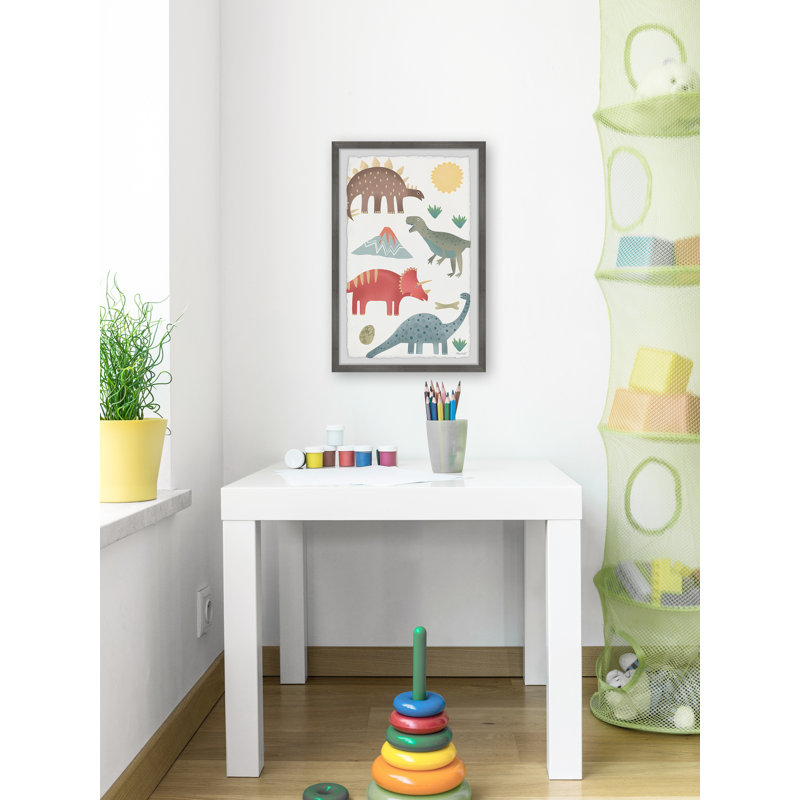Houpt Dinosaur Country, reproduction encadrée, H 12 po x l 8 po x P 1,5 po