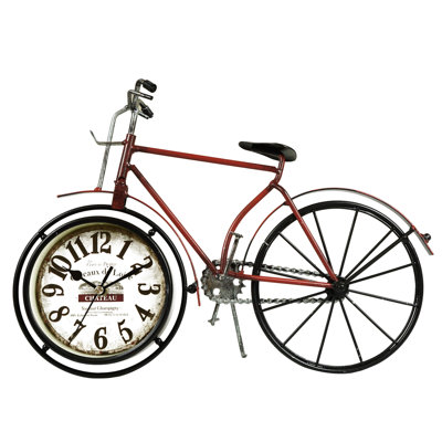Analogue Metal Mechanical Tabletop Clock in