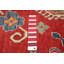 Tapis rouge / brun / bleu en laine noué à la main de conception unique 9 pi 4 po x 12 pi 9 po New Age Finest Ghazni