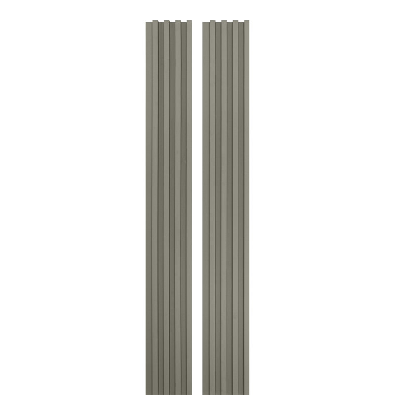 15 cm x 238 cm 3D Wall Panel (1-pack), Grey