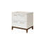 Classeur latéral contemporain en bois stratifié, tiroir de rangement de bureau, entièrement assemblé, blanc