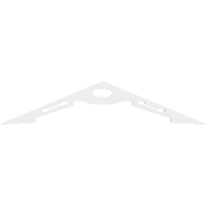 Cena Architectural Grade PVC Gable, 5/12, 13" H x 60" W x 1" D