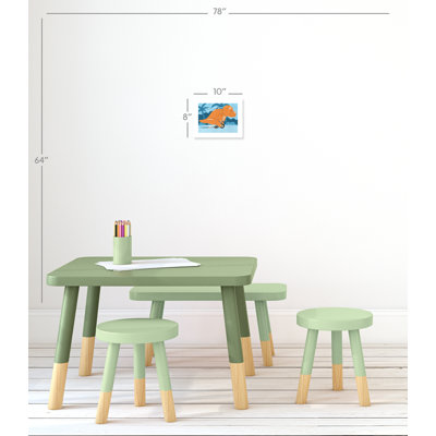 Riding Dino 2 Paper Print