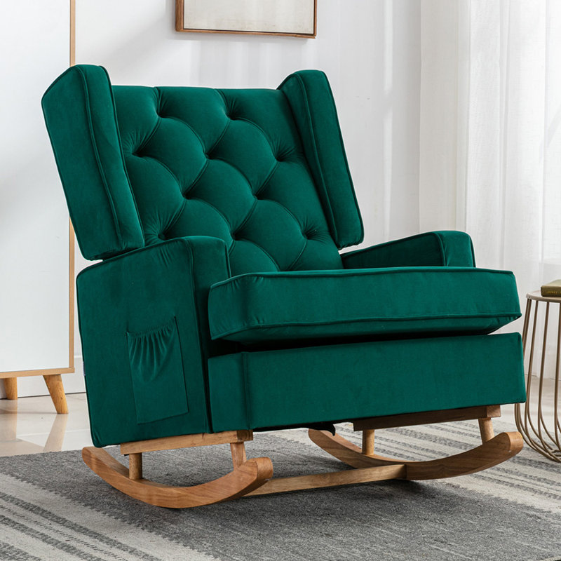 Chaise berçante Elliegrace, Émeraude