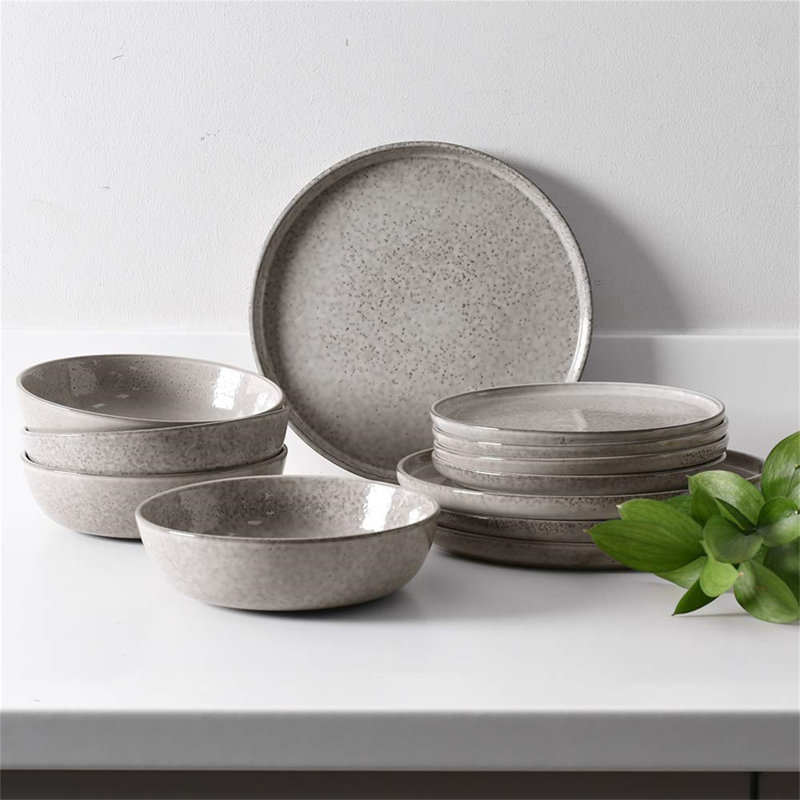 Richel Piece Porcelain China Dinnerware Set - Service for 4