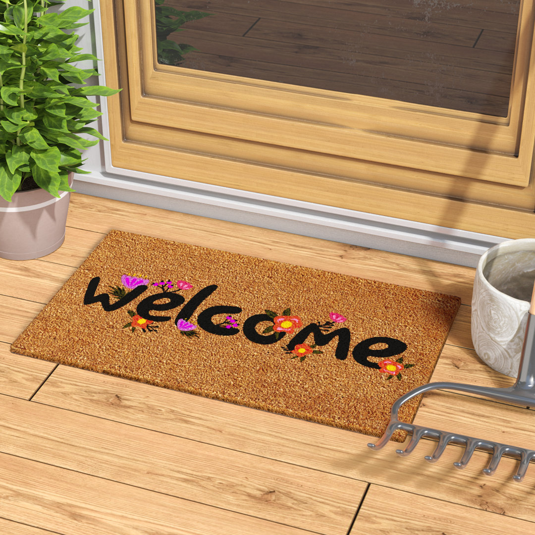 Hubert Non-Slip Outdoor Doormat Red Barrel Studio®
