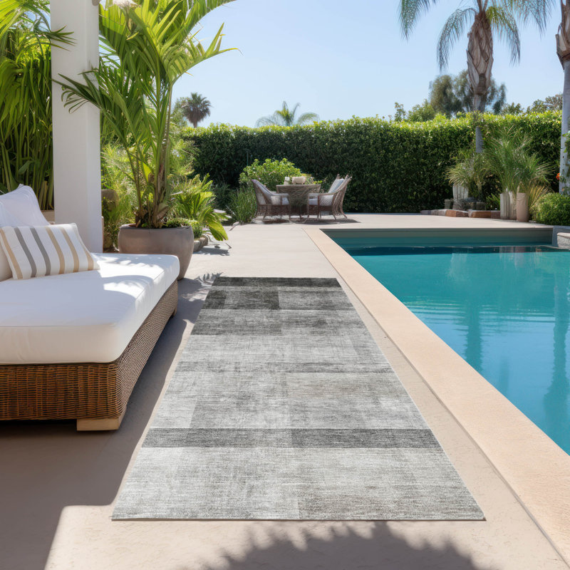 Tapis intérieur / extérieur Wanette avec envers antidérapant, Tapis de couloir 2 pi 3 po x 7 pi 6 po