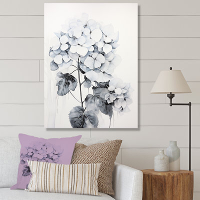 " Grey Minimalism Hydrangea Delight "