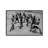 Good Black Art "Clinch II" by Stéphane Gaboué | Rectangular Framed Wall Art Print | Limited Edition | Solid Wood Frame-105206852-105206851
