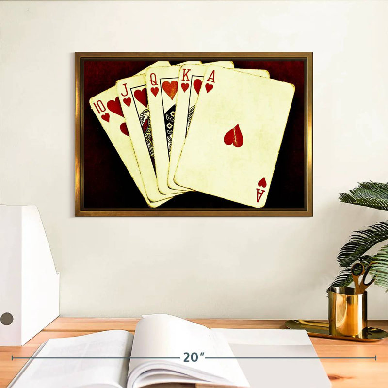 Quinte royale, Cadre flottant doré, 13 po x 9 po