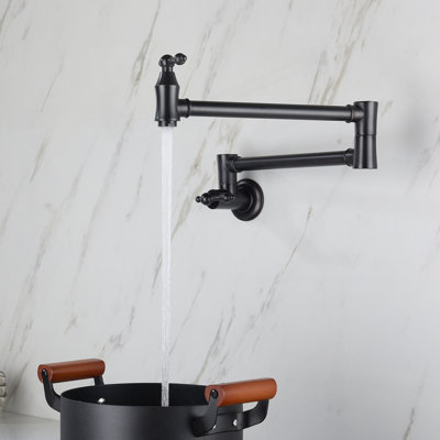 Wall Mount Folding Kitchen Pot Filler Faucet