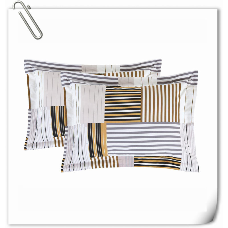 Quilts Machine Woven Quilt Set, Black/Yellow Patchwork