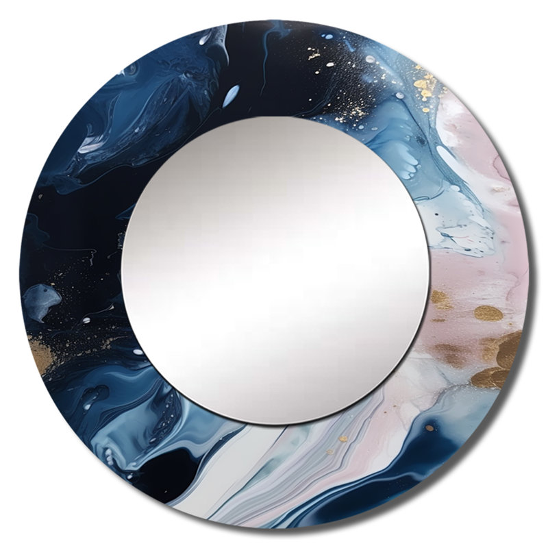 Miroir en marbre Purinton, 23 po x 23 po