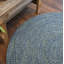 Tapis rond en tweed bleu côtier Tanzeer-1187835126