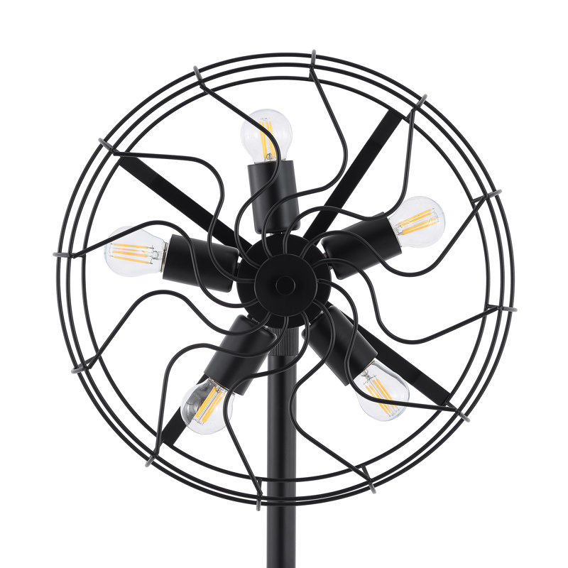 Aniki 62'' Novelty Floor Lamp, Black, Black