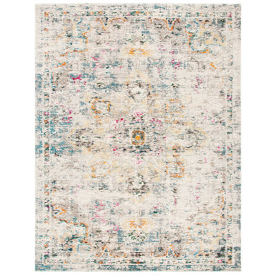 Felty Oriental Grey / Gold Area Rug