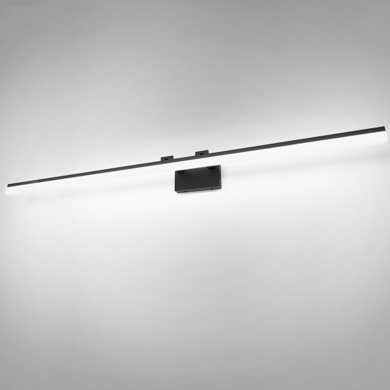 Éclairage pour meuble-lavabo de bar 1 lumière DEL à intensité variable 32 W, 54,72 po de largeur, Nickel, 5500 Kelvin