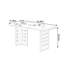 Bureau multifonctionnel Creative Brown-129453533