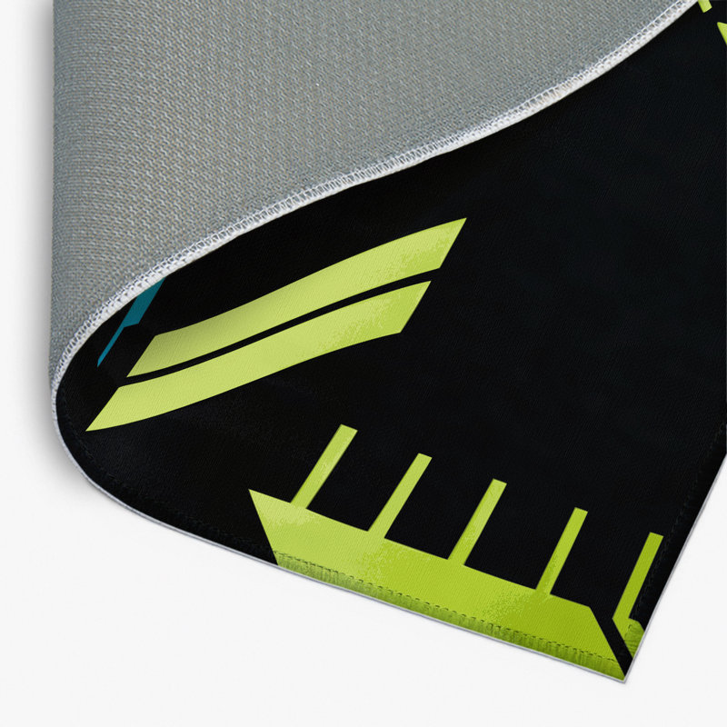 Tapis d'intérieur et d'extérieur Neon Drift, Rectangle 1 pi 6 po x 2 pi 6 po