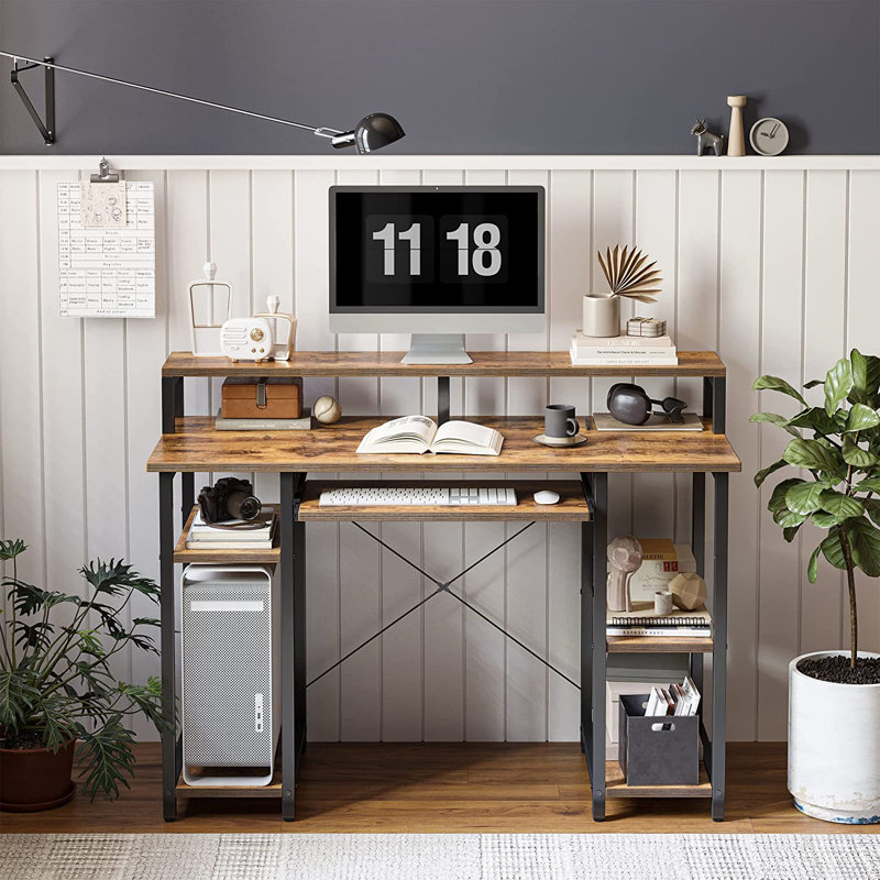 Waw Desk, Rustic Brown