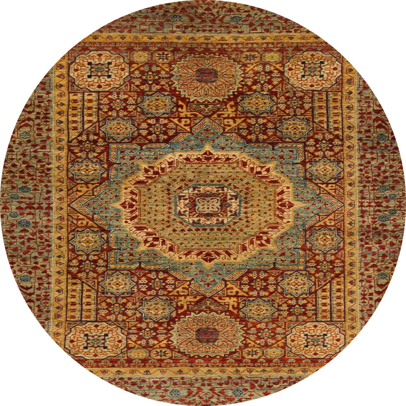 Abstract Indoor Rug, Round 3'