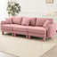 Boucle 3 po rose avec pieds en forme de coquillage et auto-enveloppés, confortable pour les rassemblements sociaux Durabilité du cadre distinctif Confort-2070380935