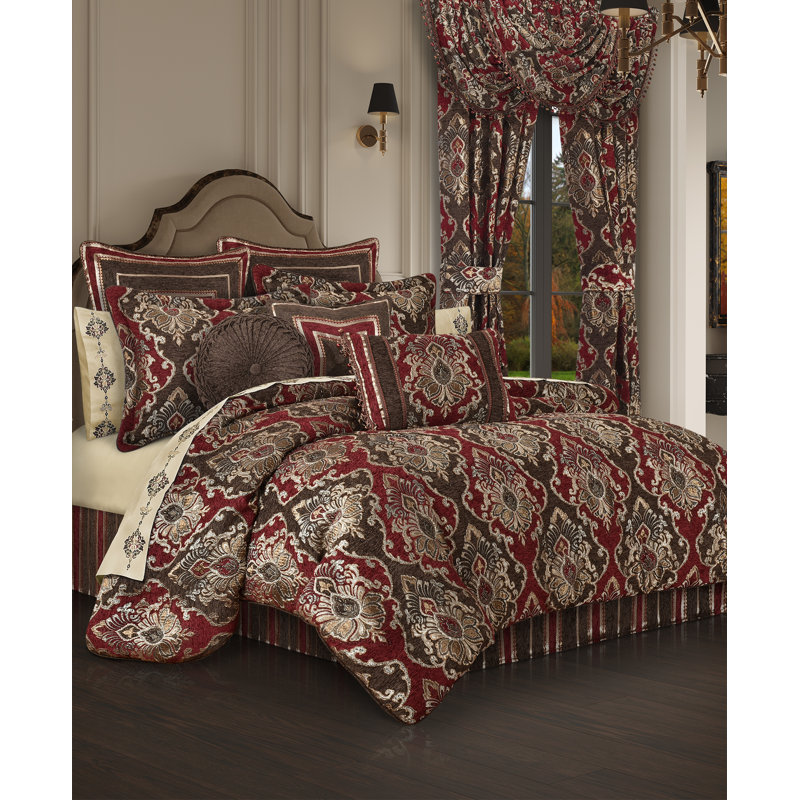 Cerino 4 pièces Ensemble d'édredon, Édredon pour grand lit + 2 taies décoratives