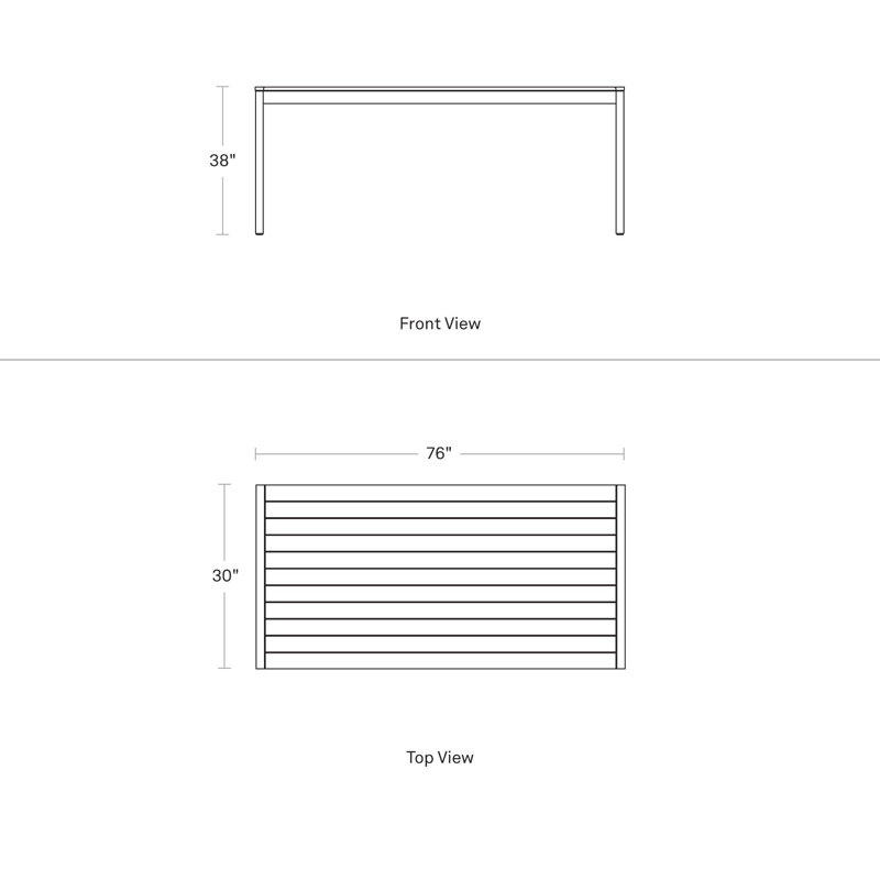 Hold Tight Outdoor Dining Table, Carbon