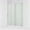 Porte de douche coulissante composée, 78 po H 56-1 / 8 - 59-7 / 8 po L, avec 3/8 po Verre transparent épais