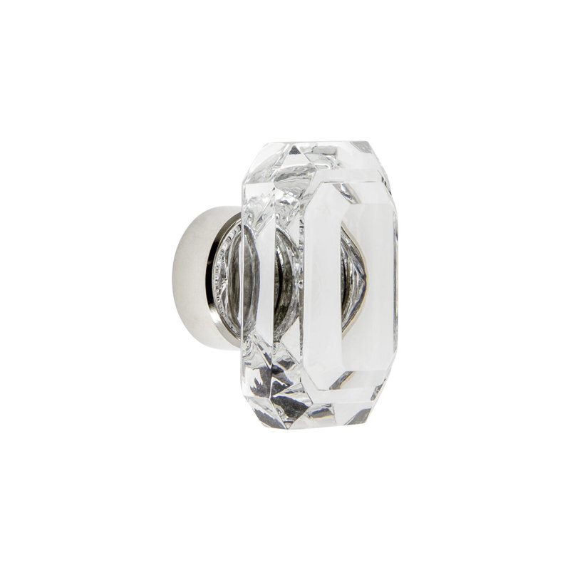 Baguette Cabinet Knob, Polished Nickel