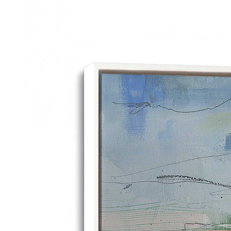 «Twilight's First Glow», reproduction sur toile, Cadre flottant blanc, H 22 po x l 32 po x P 1,75 po