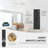 Low Profile 5 - Blade Flush Mount Small Room Ceiling Fan with LED Light and Remote-108166617-132999319