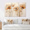 «Blossoms Of Grace Minimalisme Poppies IV», ensemble d'art sur toile coquelicots