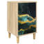 36cm W Engineered Wood Bedside Table