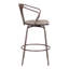 Tabouret de bar et de comptoir pivotant Cardella-888481988-888481987