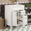 Meuble-lavabo 24 po avec lavabo en céramique, petite armoire de salle de bain moderne, 2 tiroirs et tablette réglable-736108868-737589922