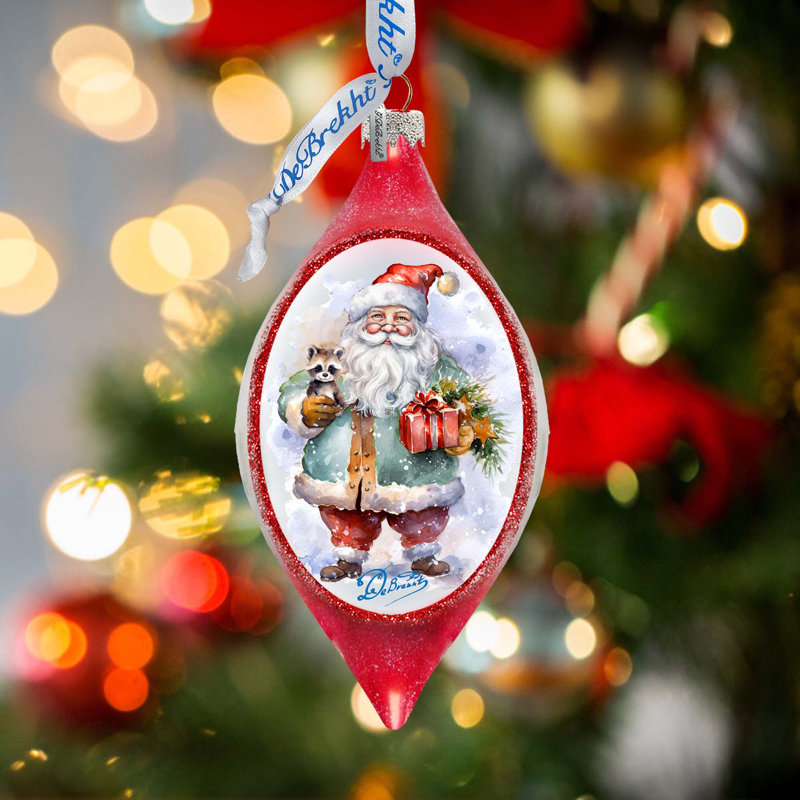 3.5'' Glass Hanging Figurine Ornament