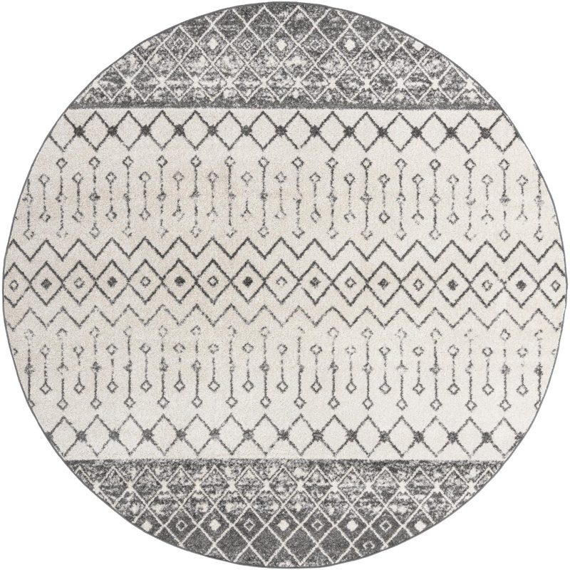 Abstract Indoor Rug, Round 10'
