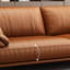 Ensemble de salon en cuir véritable orange 3 pièces-151971659