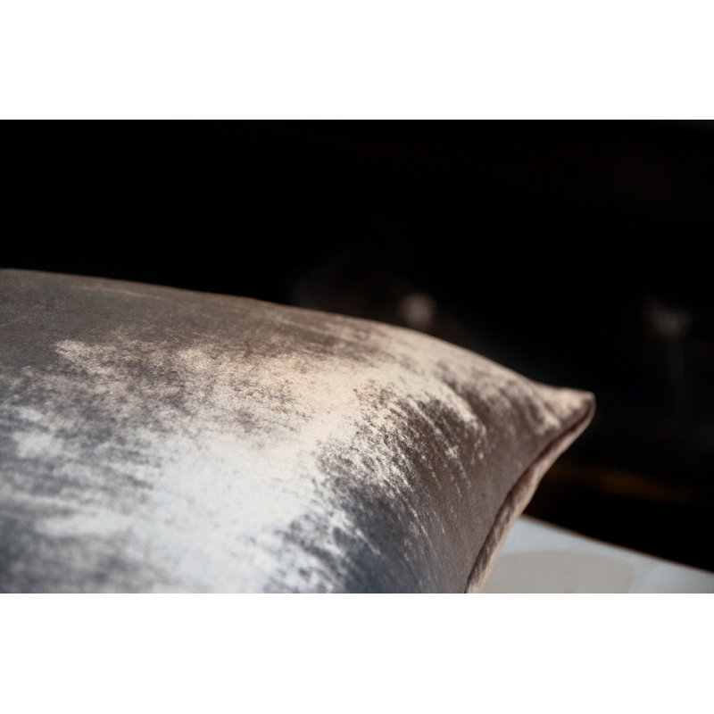 Square Pillow Cover & Insert, Gunmetal, Square 22"