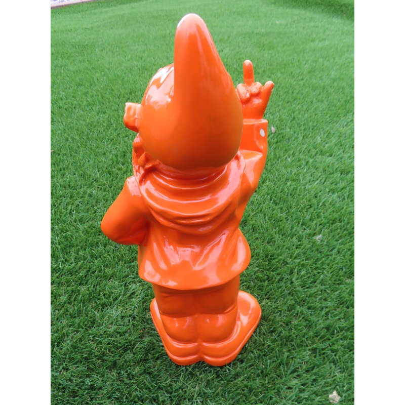 McLoud Fantasy & Sci-Fi Weather Resistant Plastic Garden Statue, Orange